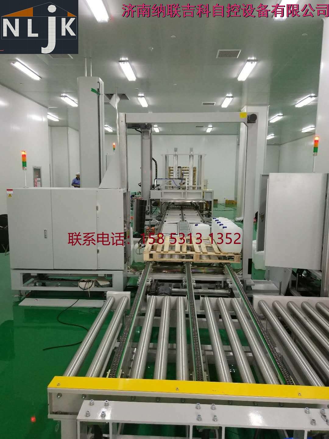 全自动桶码垛包装输送系统，威高药业透析液输送系统